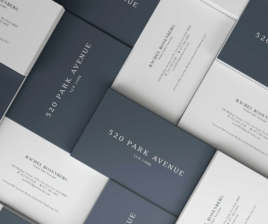 520 Park Avenue Business Cards