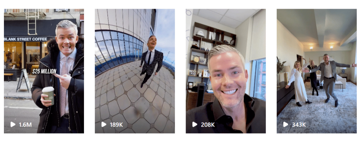 screenshot of Ryan Serhant's Instagram Stories showing off an open house