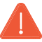 Warning sign icon