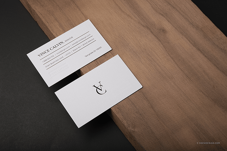 RockDesign real estate business cards templates