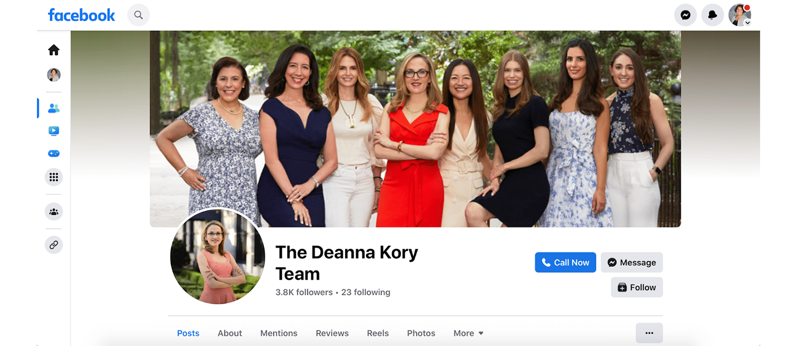 The Deanna Kory Team real estate Facebook page