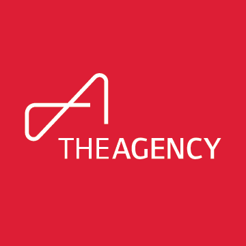 The Agency real estate red logo