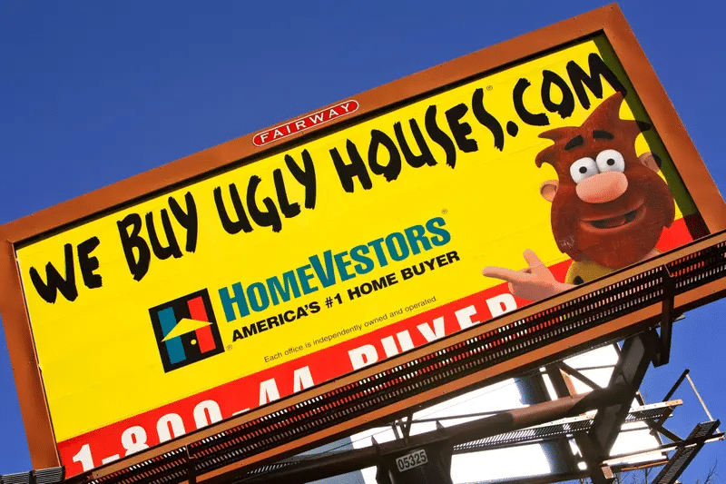 We Buy Ugly Houses billboard.