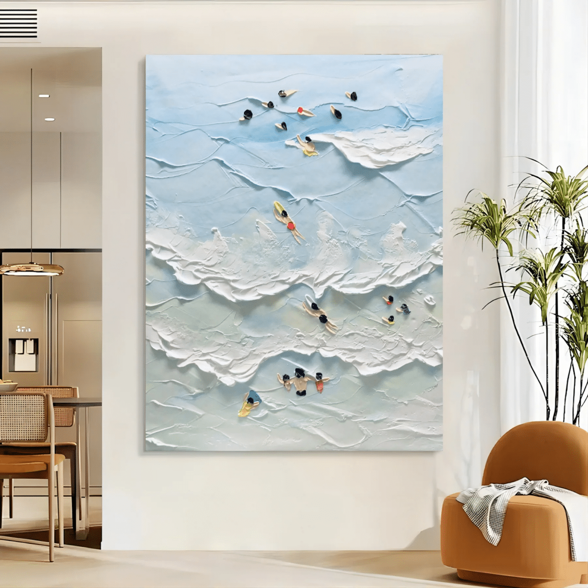 Image of artwork hanging on wall inside a home