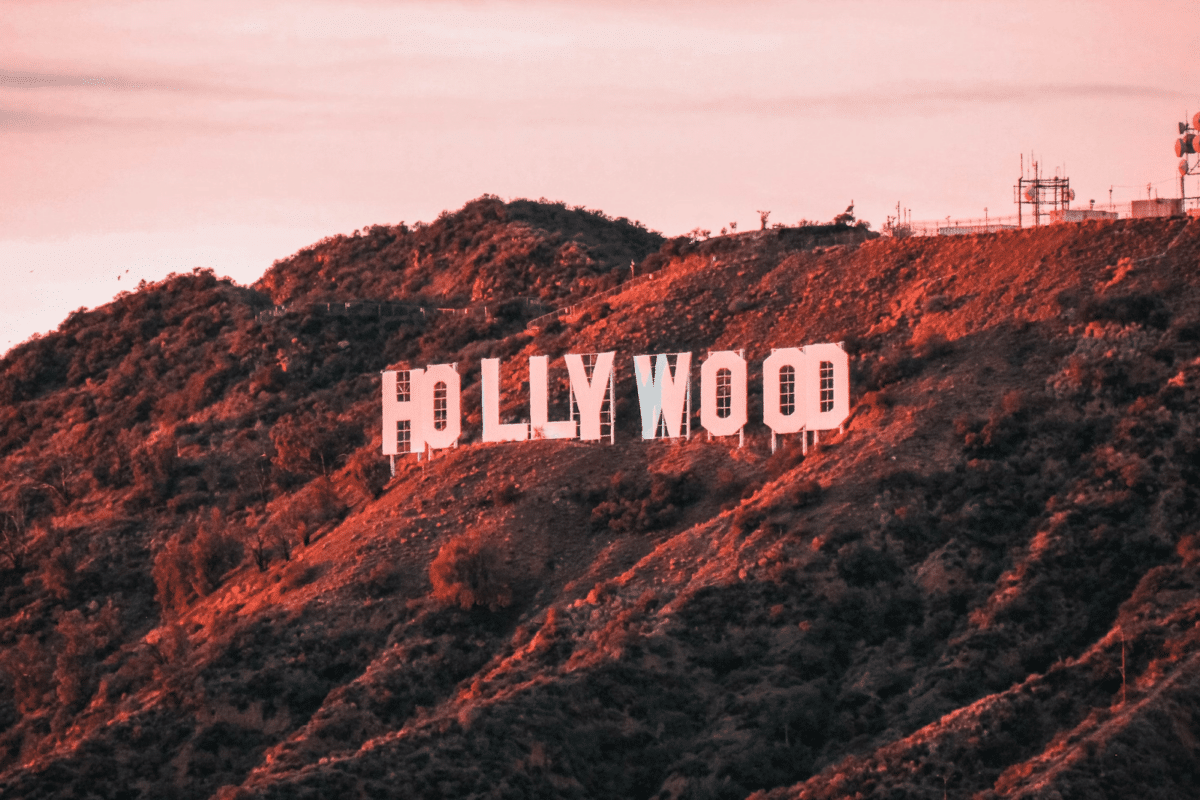 The Hollywood Sign in Los Angeles, California