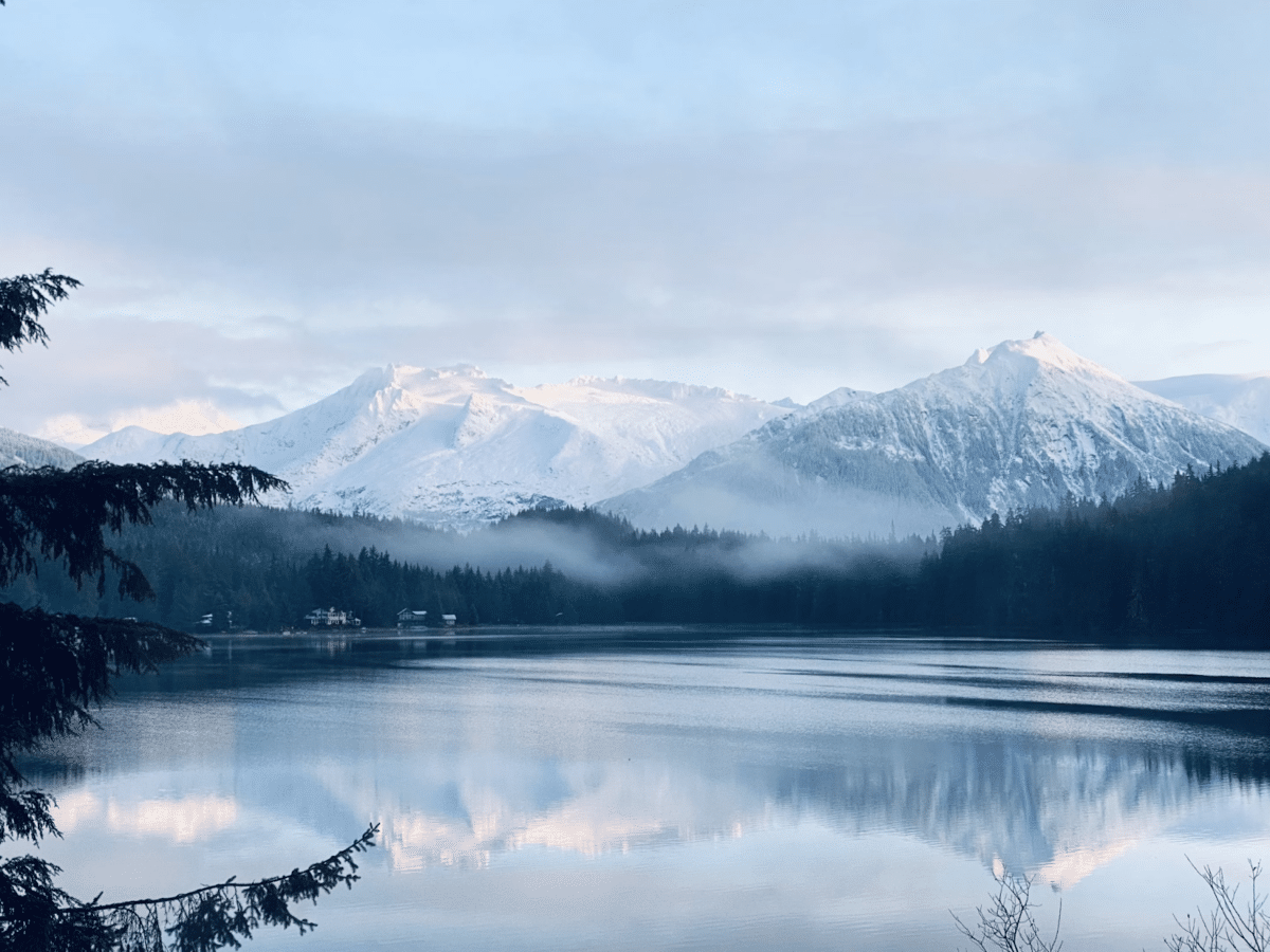 Auke Lake in Juneau, Alaska