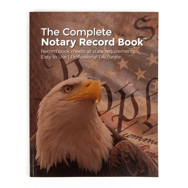 Image of the complete professional notary records book