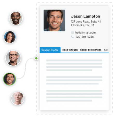 IXACT Contact example of contact profile