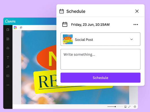 Canva content scheduler