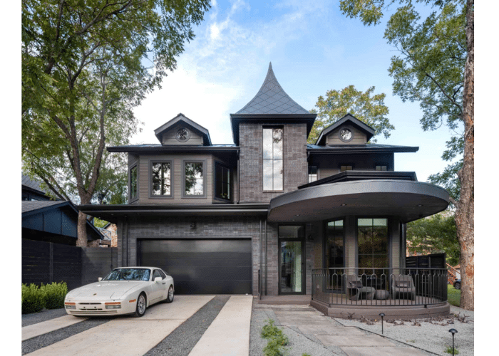 Modern gothic Victorian home exterior